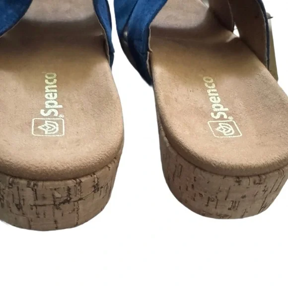 Spenco Passport Wedge womens Slide Sandal 12B Dark Navy NWB - Picture 10 of 12